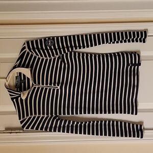 Ralph Lauren half zip up shirt, stripped
